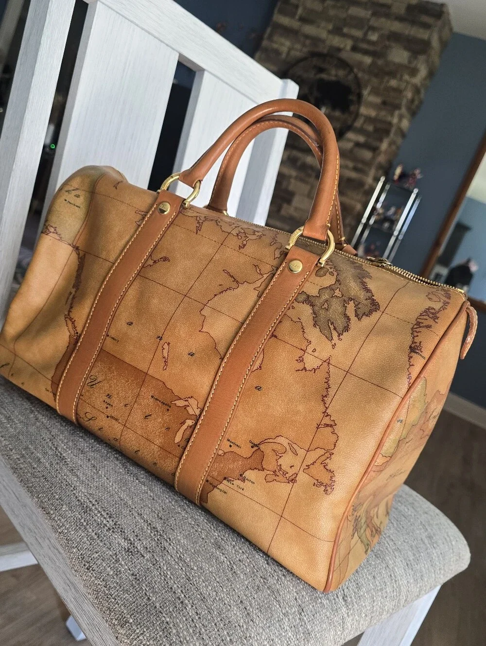 Authentic Alviero Martini Satchel Handbag